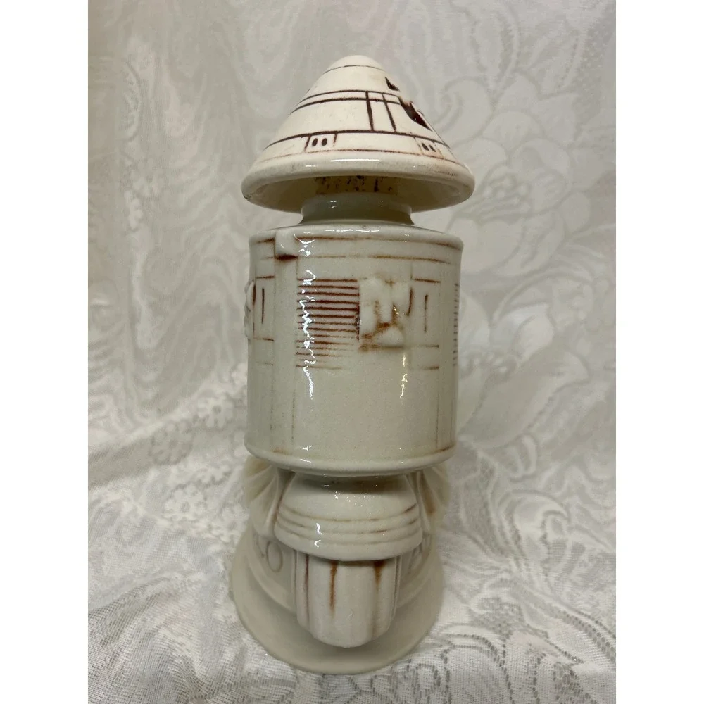 Vintage Thomas W‎ Sims Distillery Apollo Rocket Ceramic Decanter Space Mission